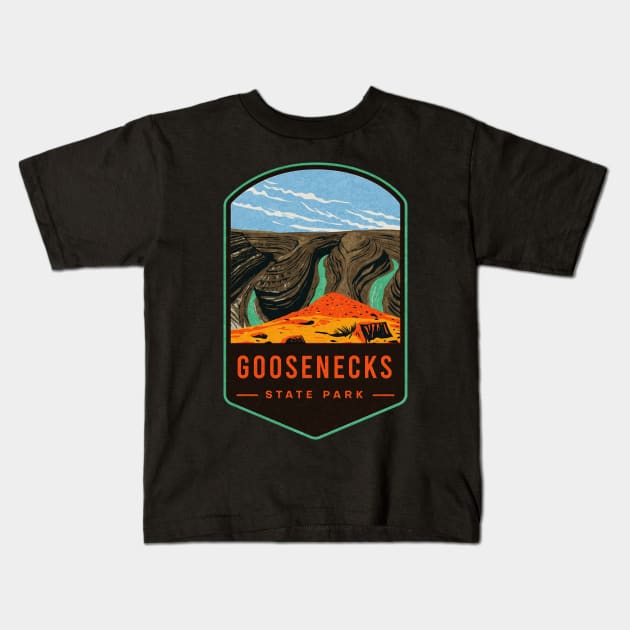 Goosenecks State Park Kids T-Shirt by JordanHolmes